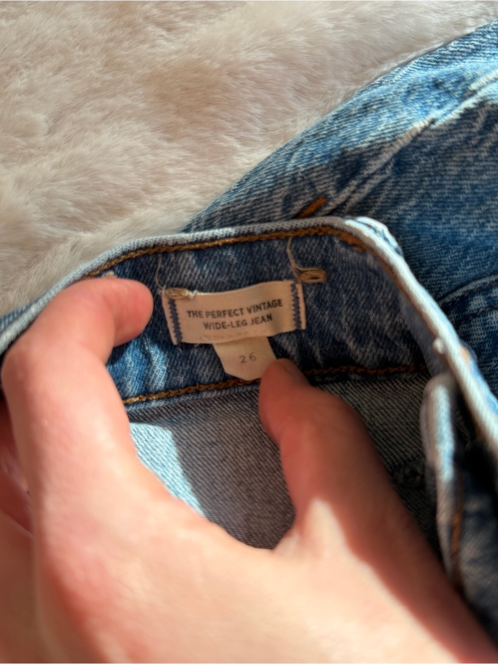 Madewell Medium Blue Wide-Leg Jeans - Picture 3 of 4